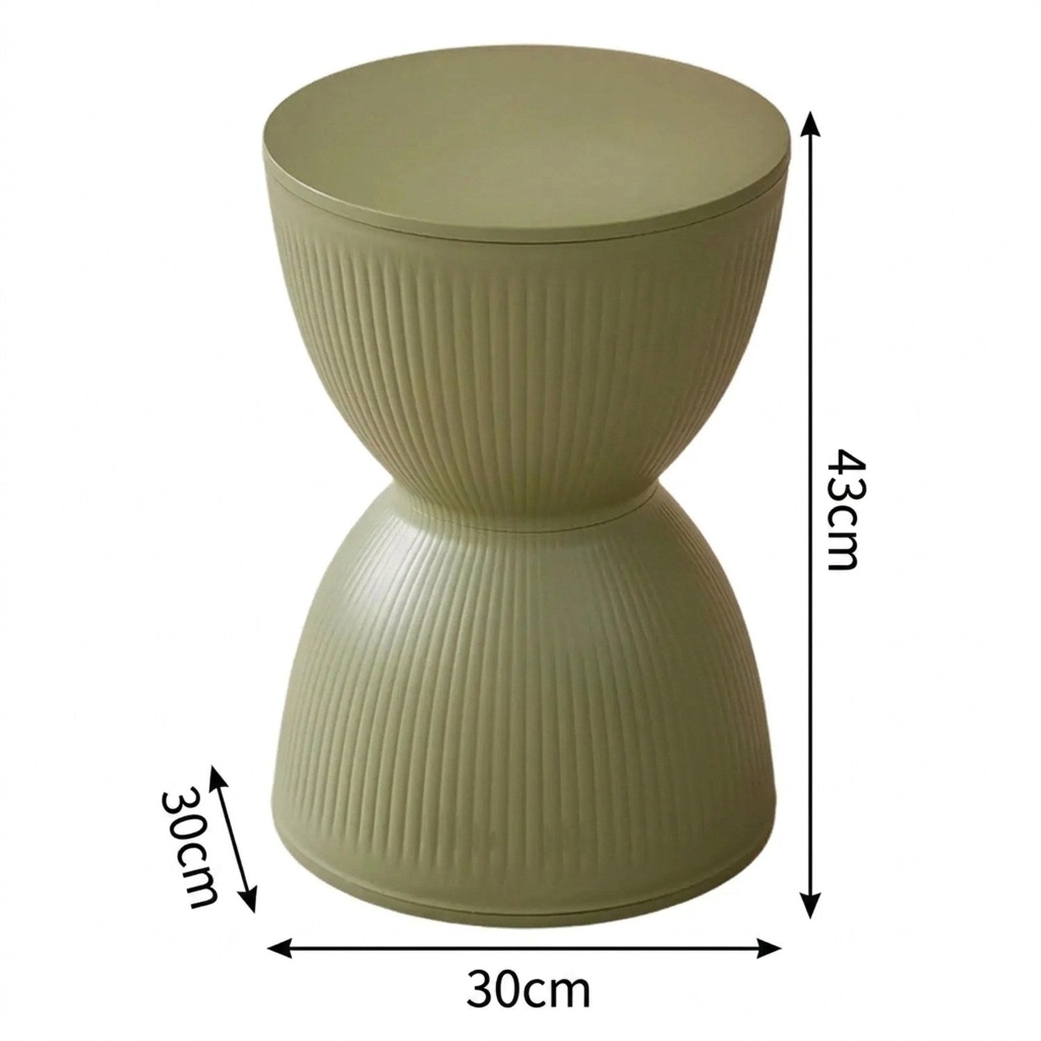 Dimensions du tabouret rond nordique en centimètres
