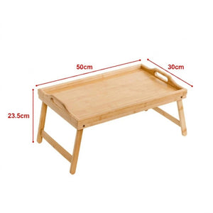 Plateau de lit en bambou 50 x 30 cm - dimensions