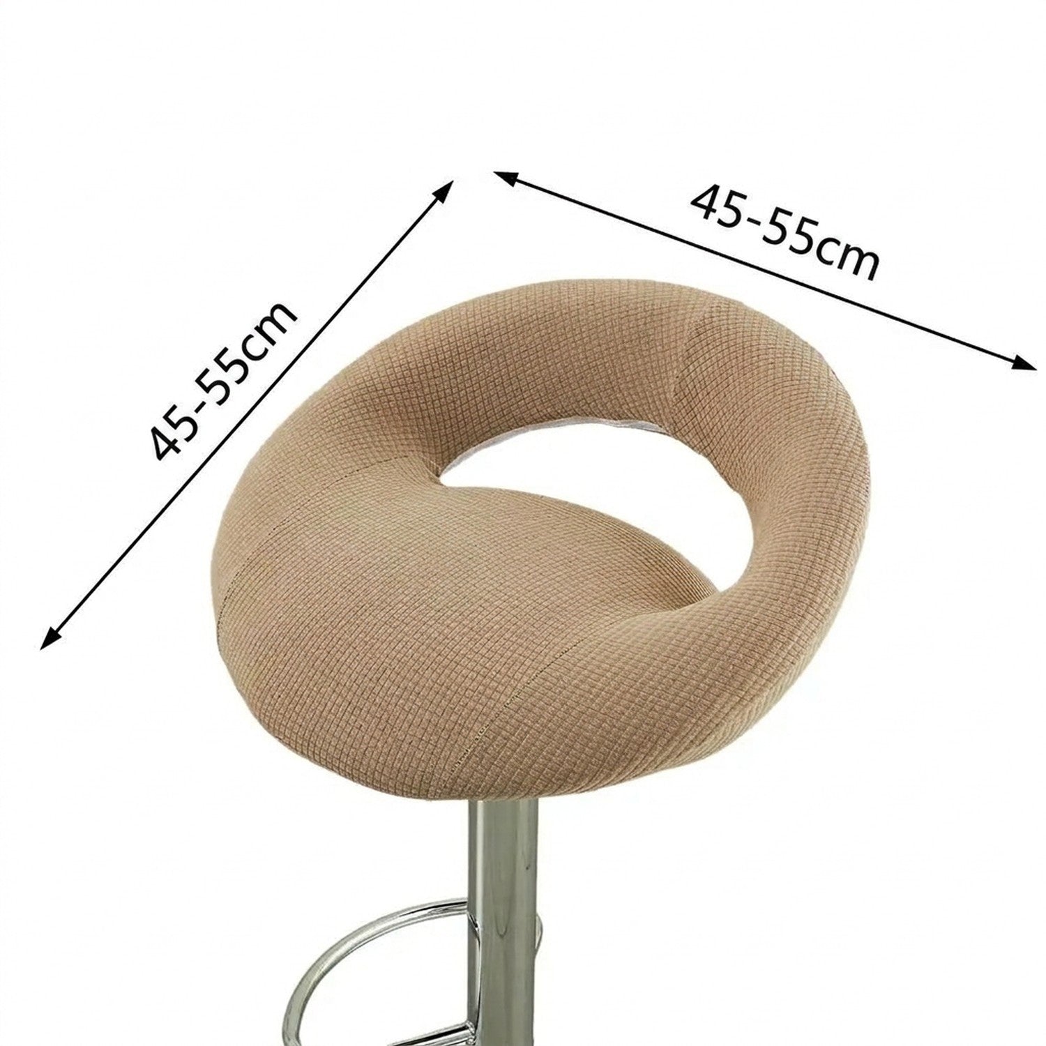 Dimensions de la housse de tabouret compatible avec une assise de 45 a 55 cm