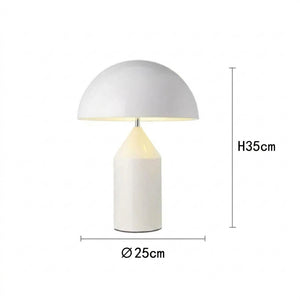 Dimensions lampe de table champignon taille S : hauteur 35 cm et diamètre 25 cm