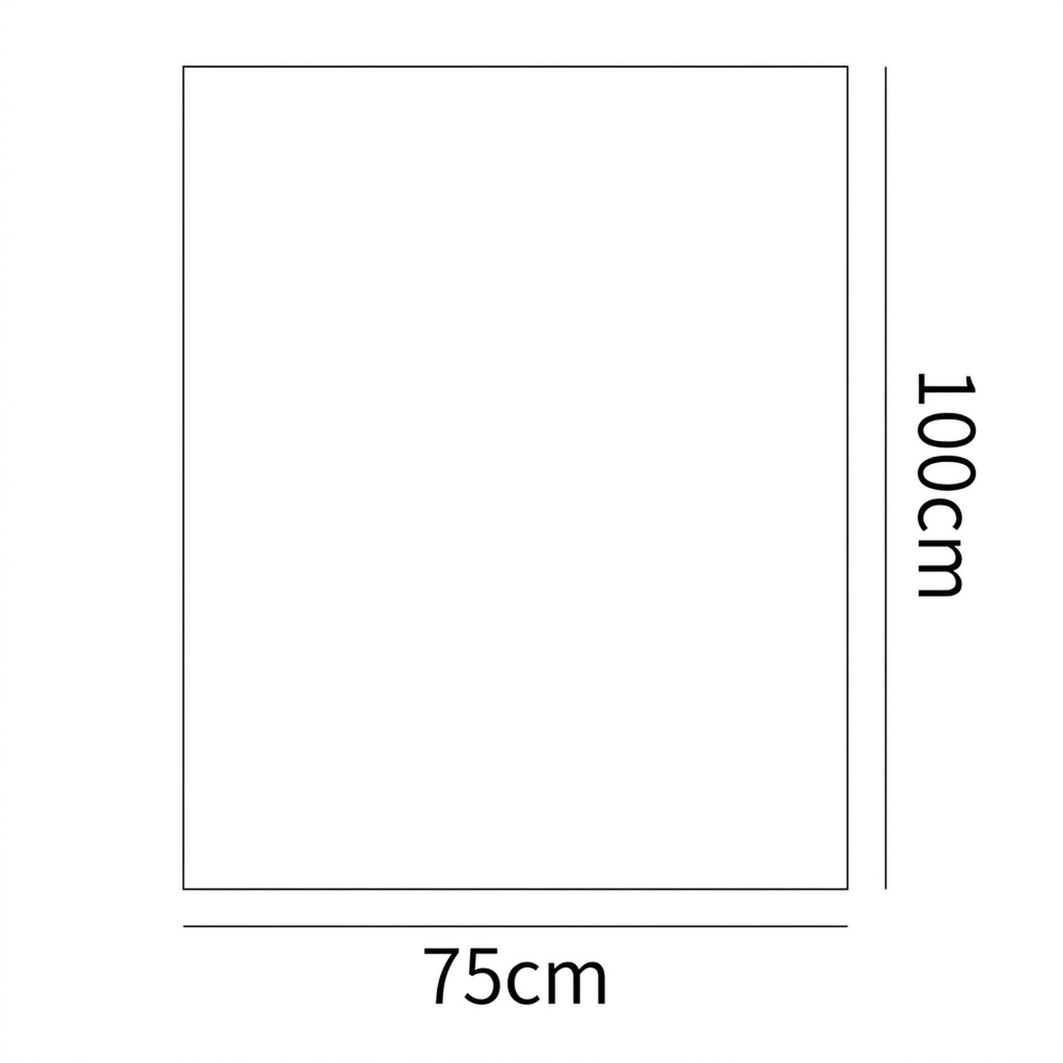 Dimensions de la couverture bébé 100 sur 75 cm