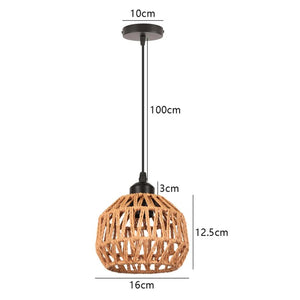 Dimensions de la suspension hauteur abat-jour 12,5 cm diamètre 16 cm câble 100 cm