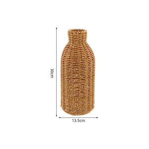 Dimensions du vase en rotin hauteur 30 cm et largeur 13,5 cm