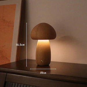 Dimensions de la lampe champignon 16,5 cm de hauteur et 10 cm de largeur