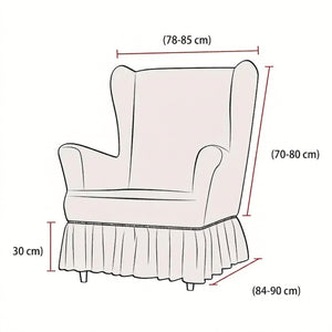 Dimensions de la housse de fauteuil à oreilles en centimètres