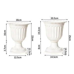Dimensions des deux tailles de vase médicis en centimètres
