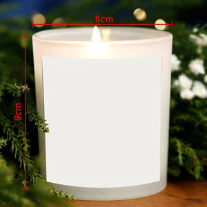 Dimensions bougie parfumée cire de soja - diamètre 8cm hauteur 9cm