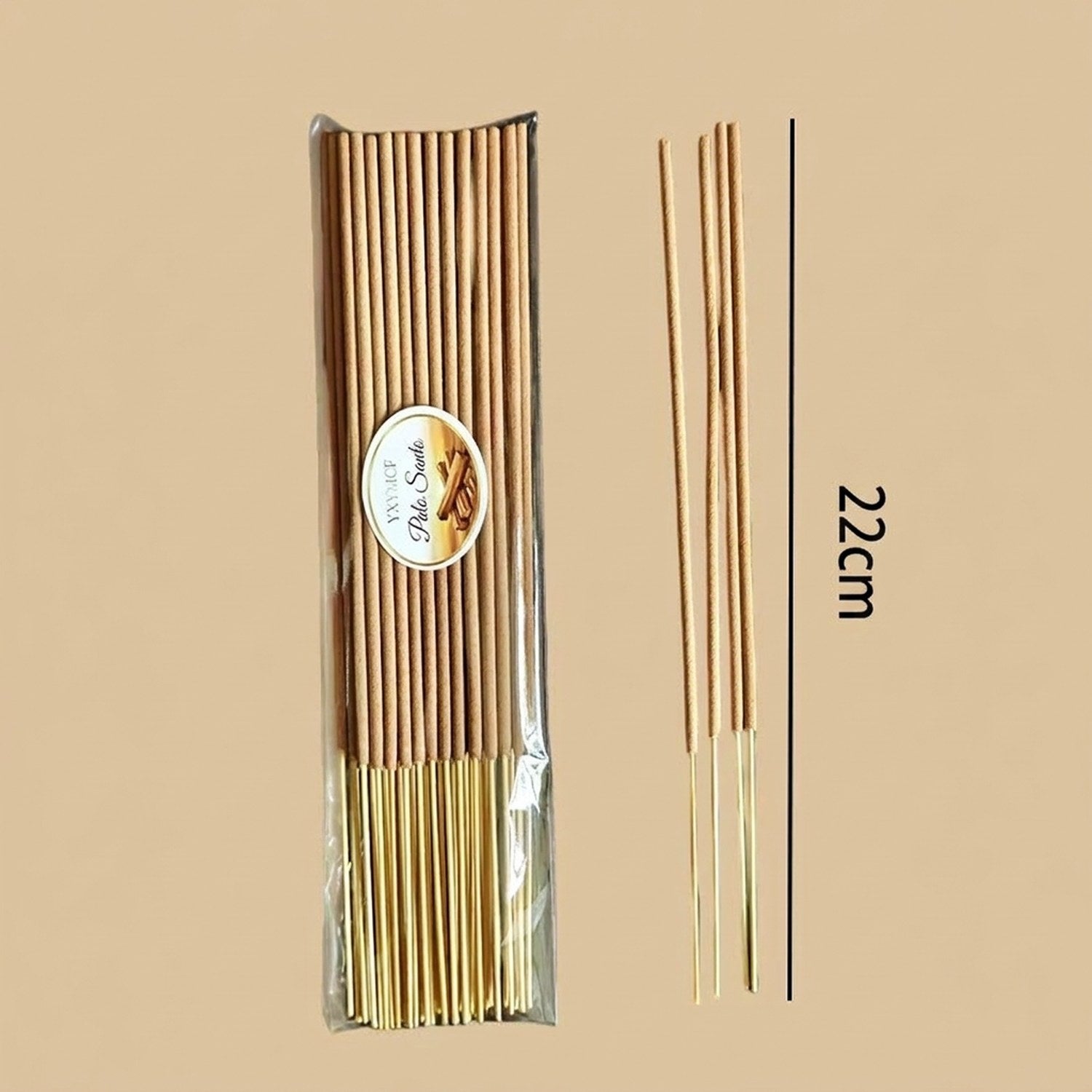 Dimensions des bâtons d'encens Palo Santo - longueur 22 cm