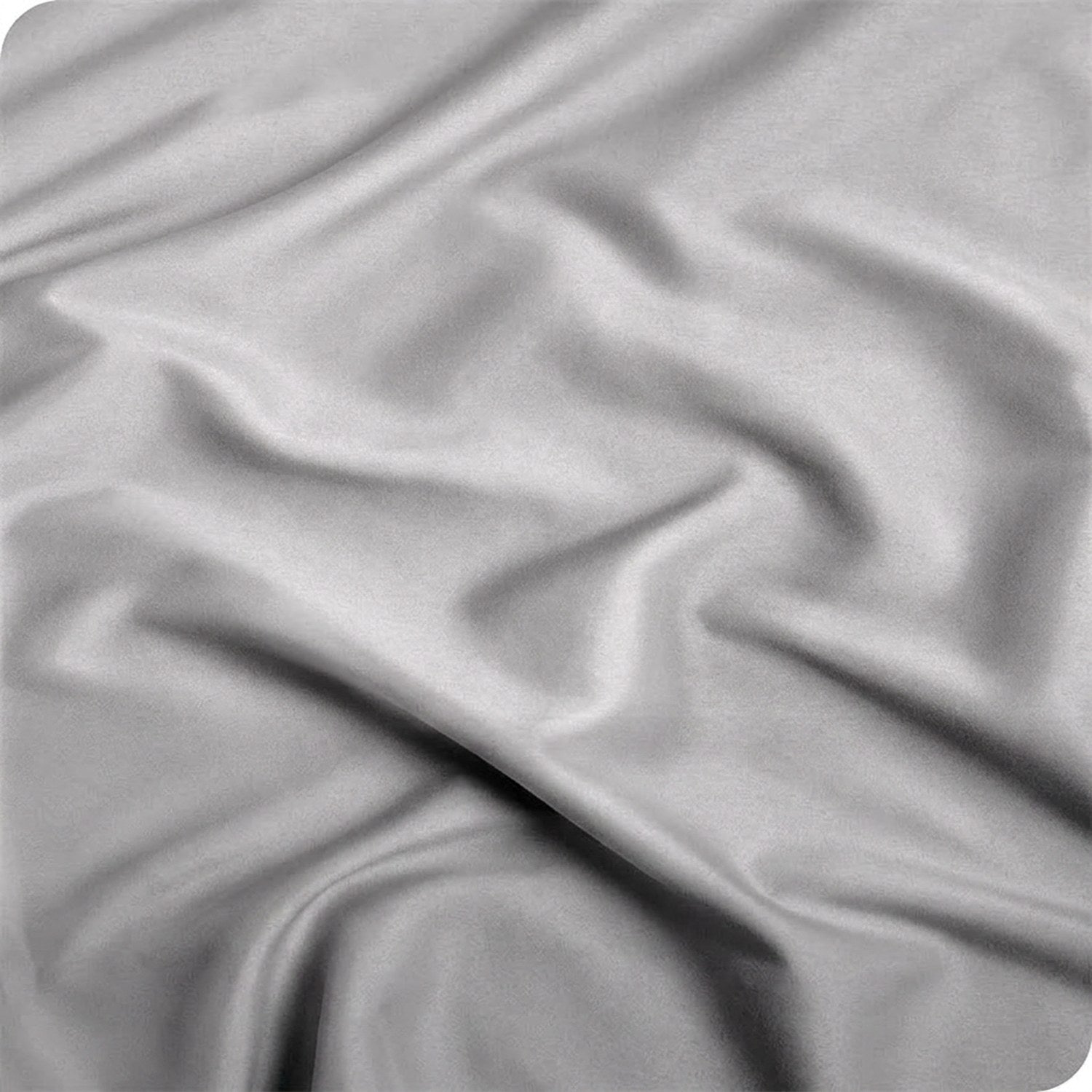 Gros plan sur le tissage doux du coton égyptien gris