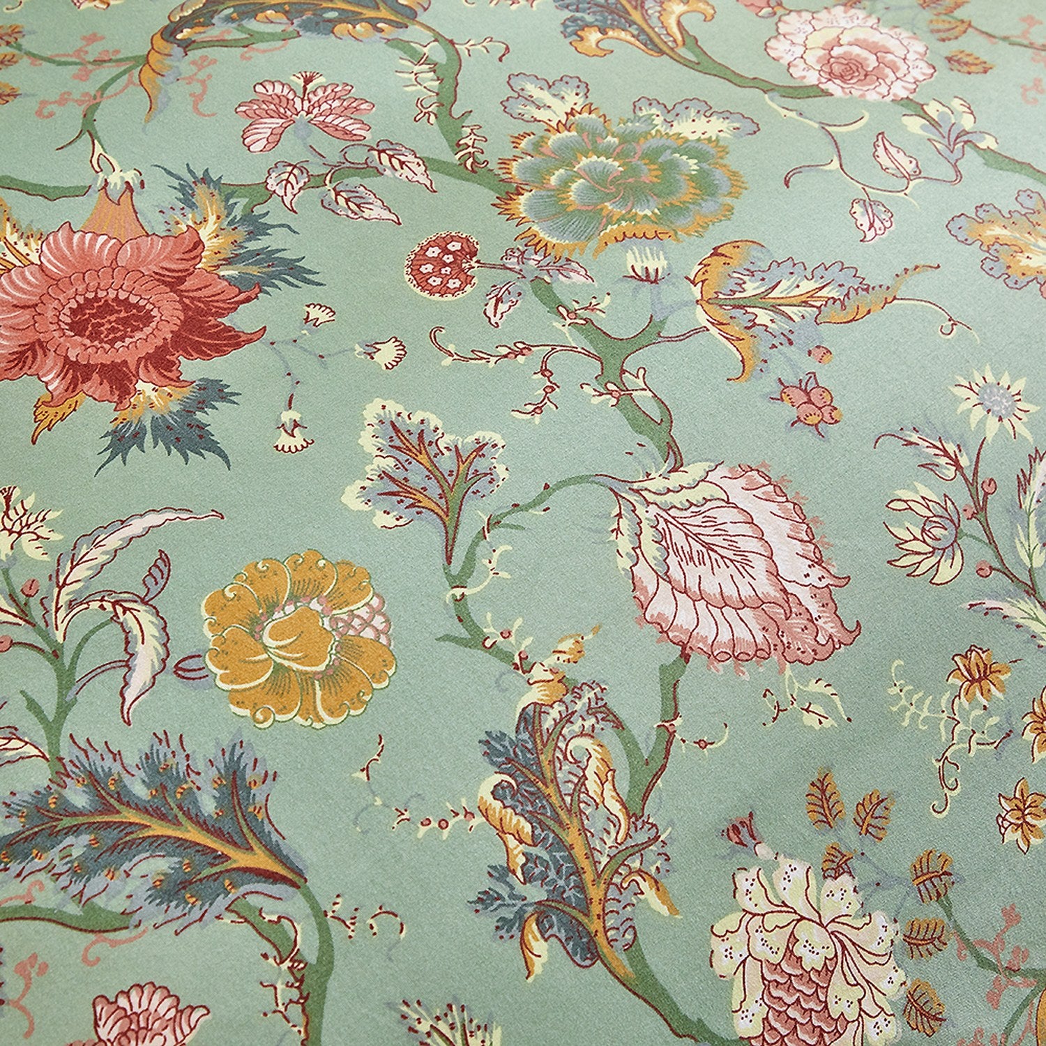 Gros plan sur le tissu imprime fleuri vintage
