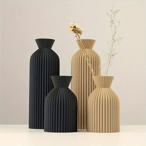 Vue d'ensemble des vases décoratifs Boho Chic en plastique