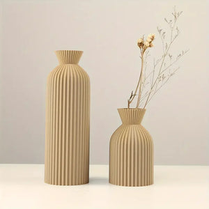 Vase Boho Chic en plastique vue de côté