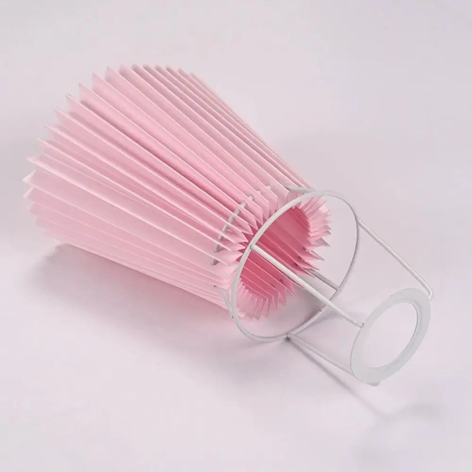 Abat-jour plissé tissu structure intérieure