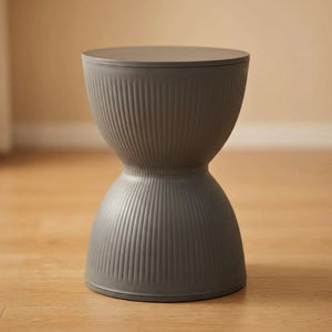 Tabouret rond nordique coloris gris