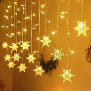 Flocons de neige LED blancs lumineux
