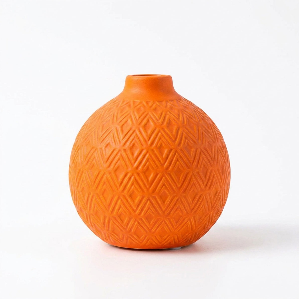 Vase céramique boho coloré orange jaune bleu décoration intérieure