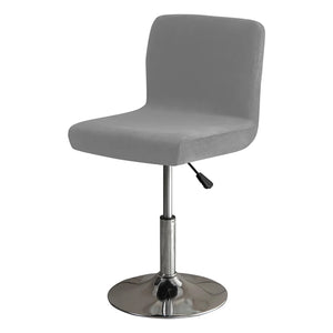 Housse de chaise de bar coloris gris