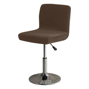 Housse de chaise de bar coloris marron