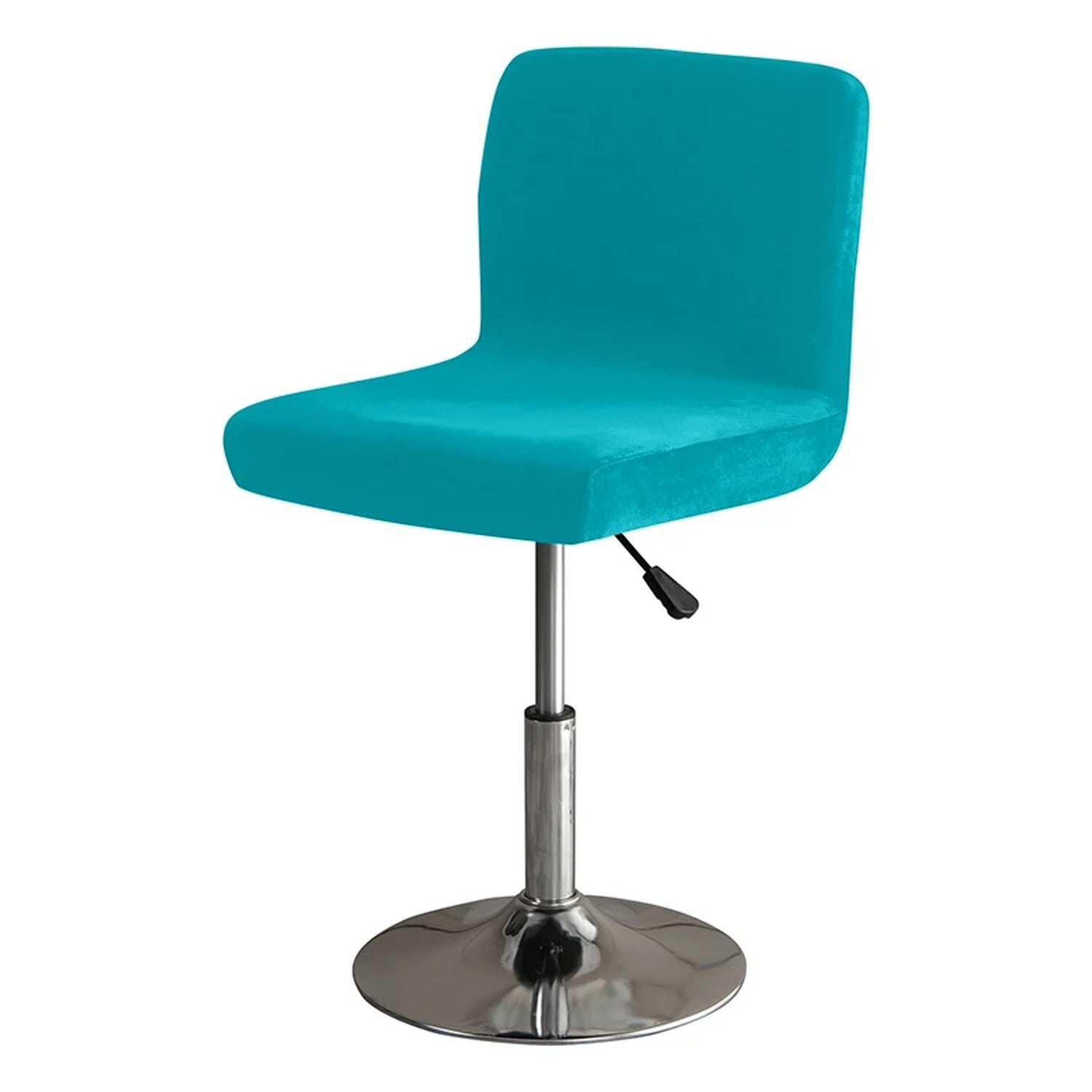 Housse de chaise de bar coloris turquoise