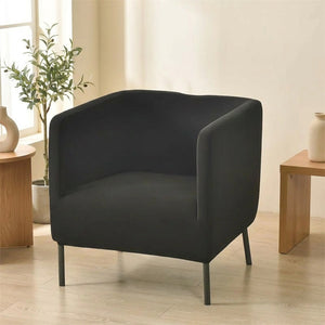 Housse de fauteuil club extensible coloris noir