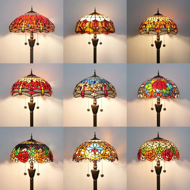 Aperçu des 16 motifs Tiffany disponibles