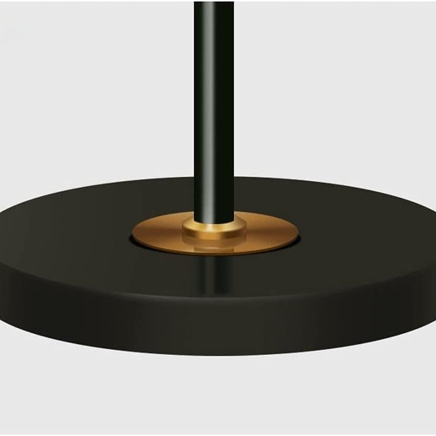 Base ronde lampadaire métal noir design minimaliste