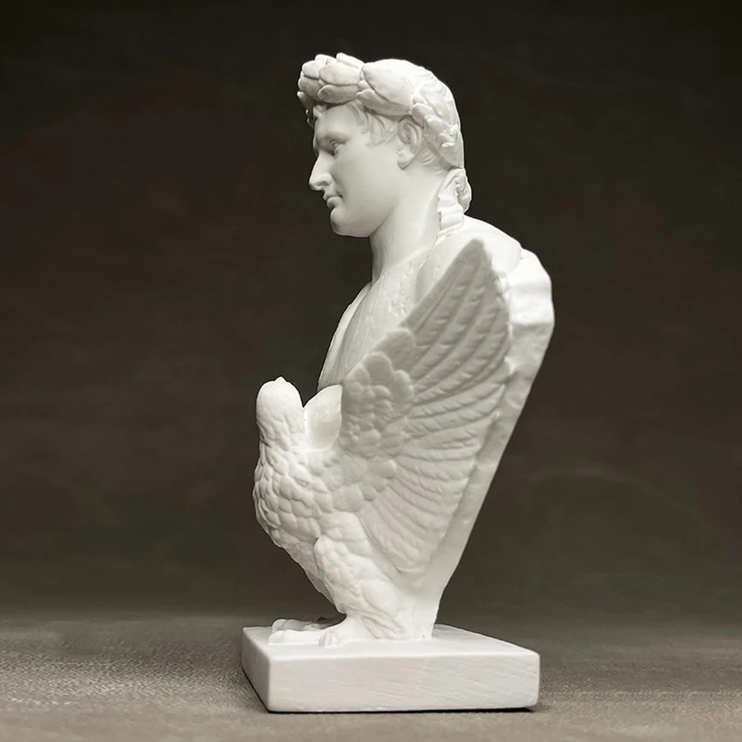 Buste Napoléon aigle impérial fond sombre élégant