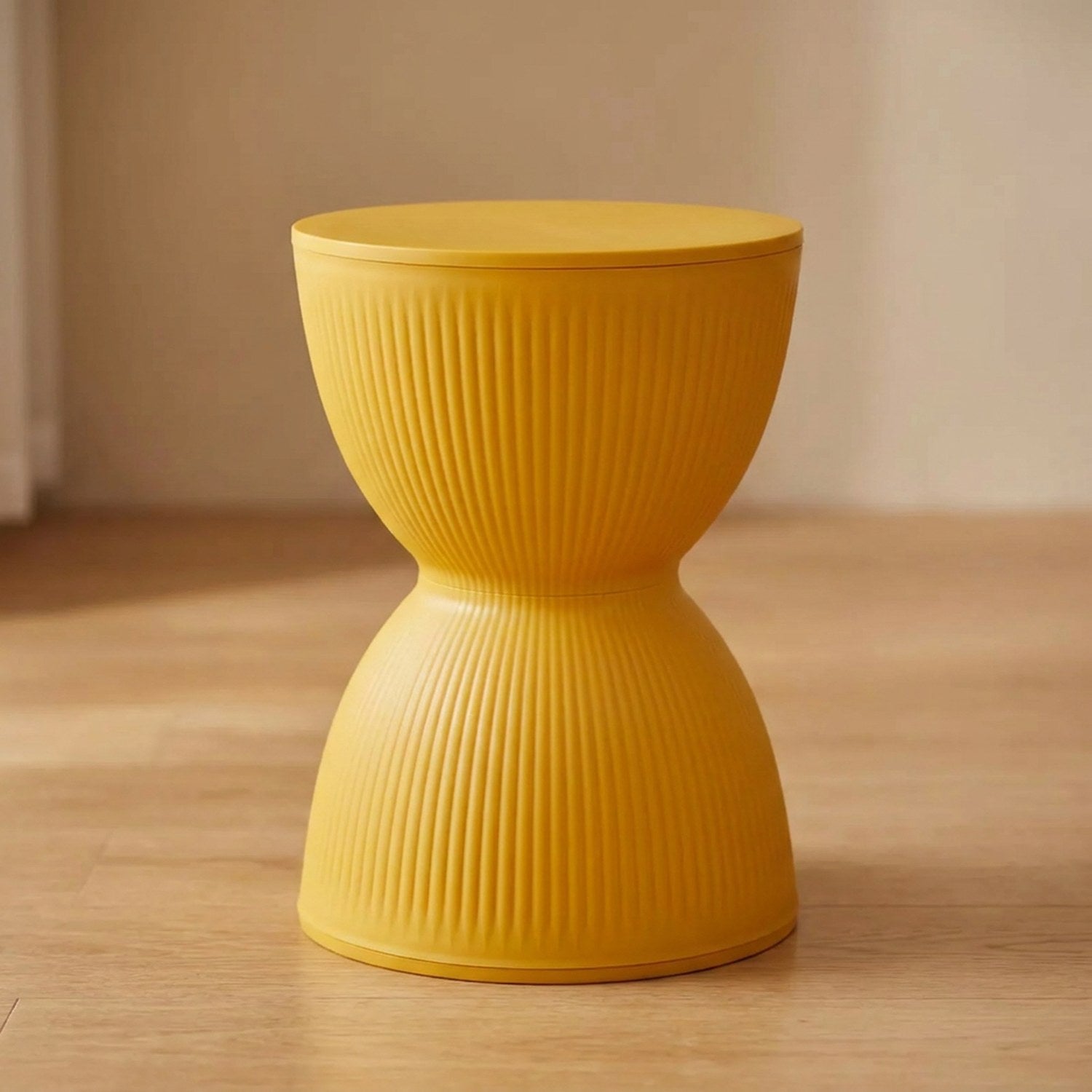 Tabouret rond nordique coloris jaune