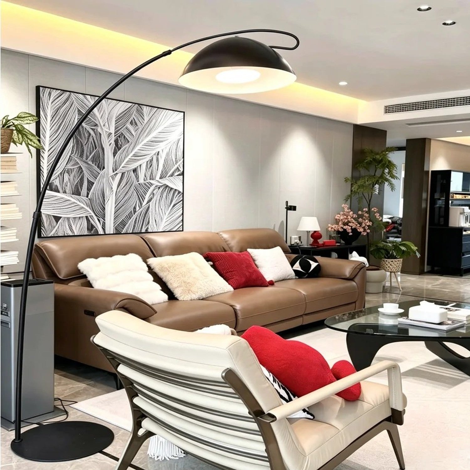 Lampadaire arc LED nordique – vue 7