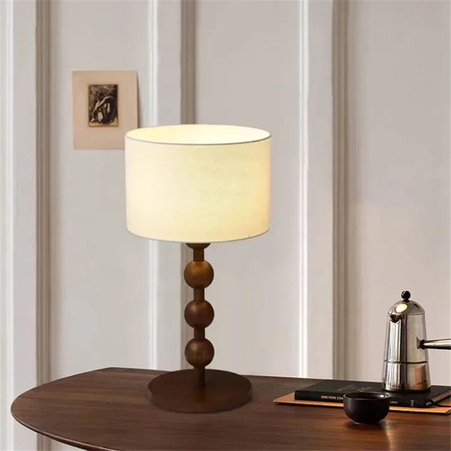Lampadaire boulier bois - pied sculpté