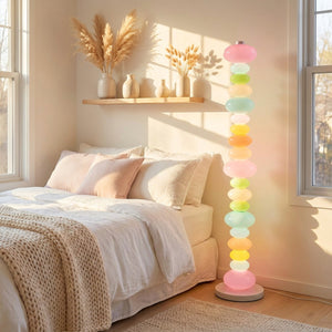 Lampadaire LED multicolore chambre bohème