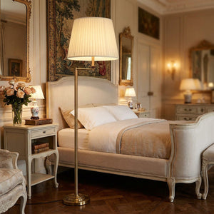 Lampadaire classique américain laiton antique chambre française luxueuse