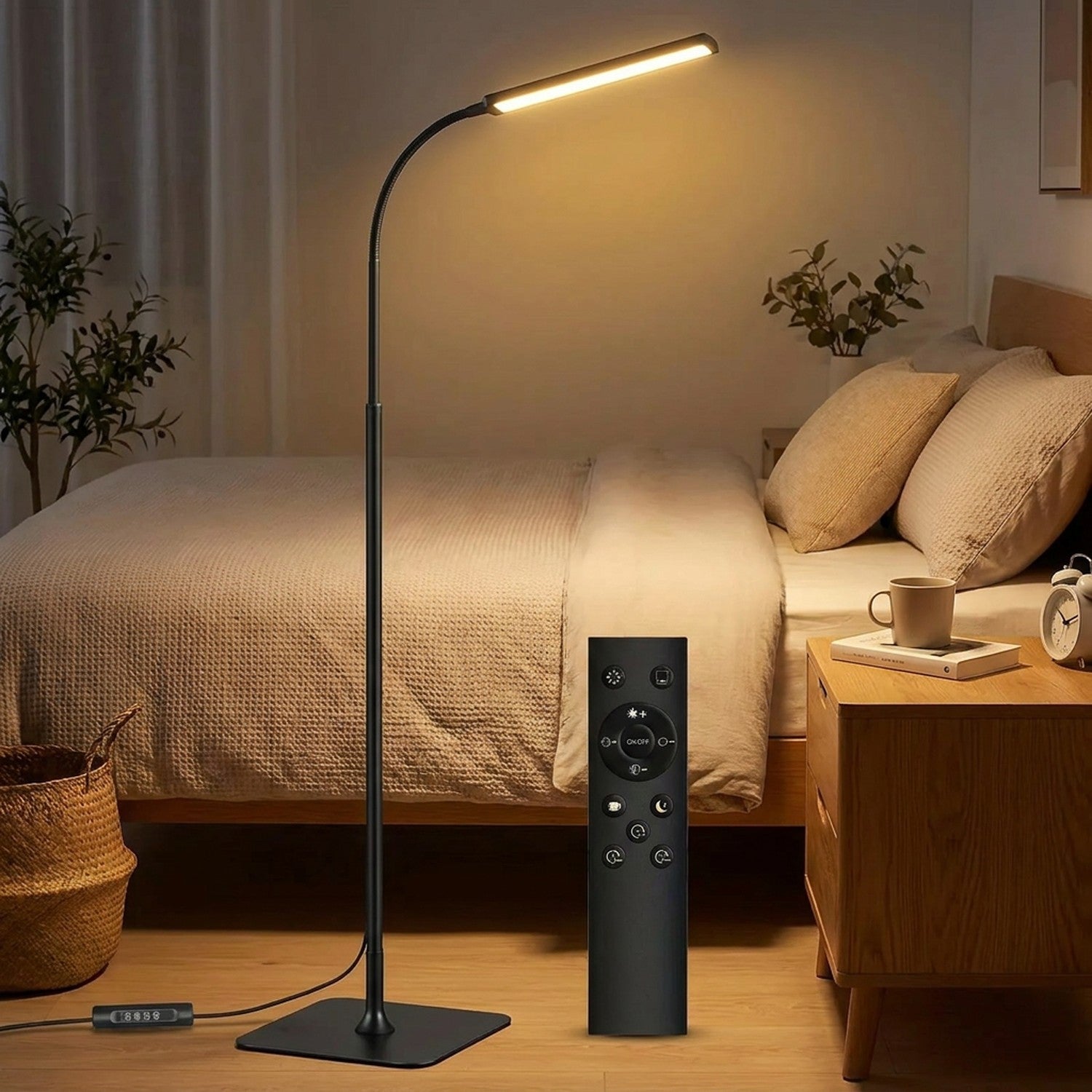Lampadaire LED modèle Télécommande, télécommande sans fil incluse