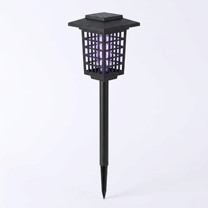 Lampe anti-moustiques solaire UV modèle Carré lanterne, haute cage rectangulaire UV violette