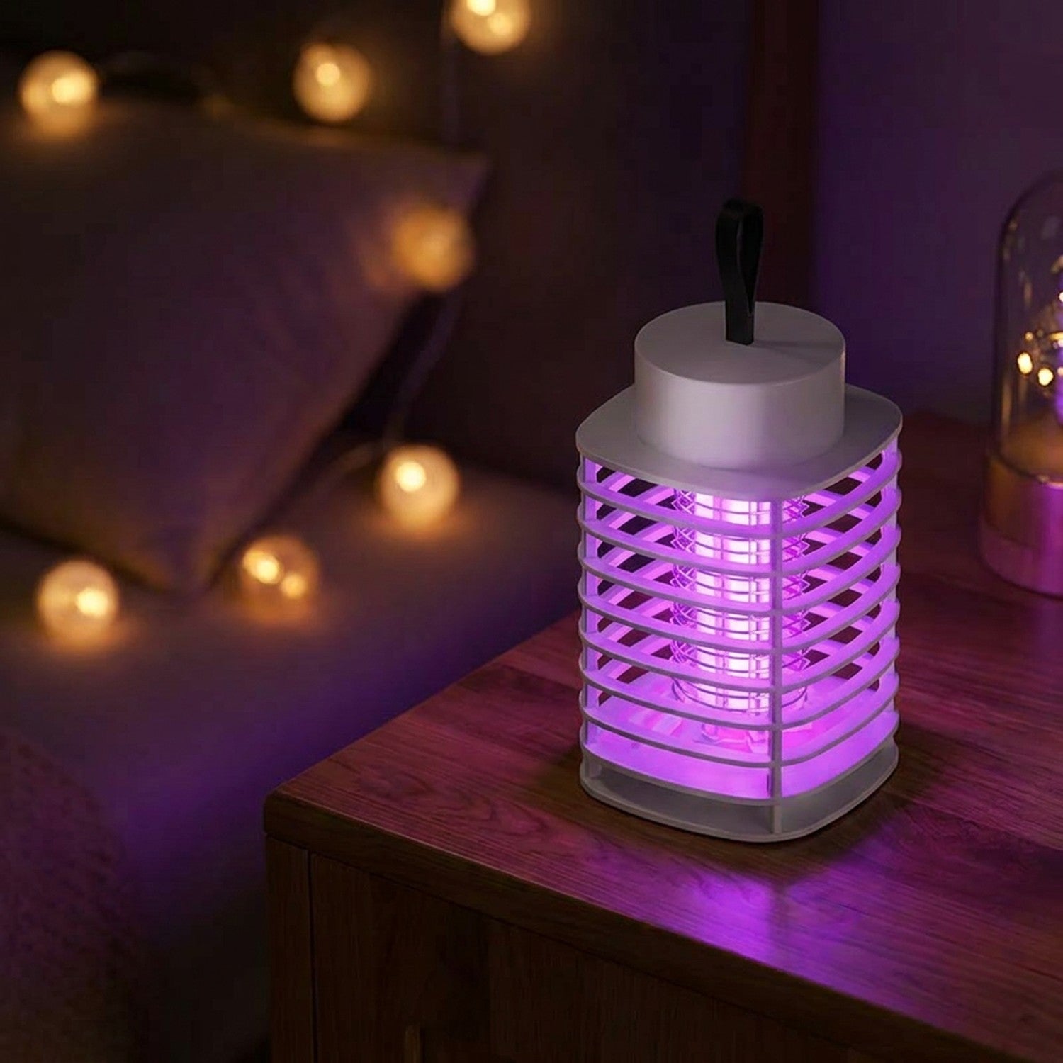 Lampe anti-moustiques USB lumière UV violette ambiance nuit