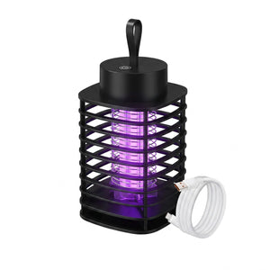 Lampe anti-moustiques USB noir fond blanc