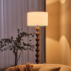 Lampe de table boulier bois foncé