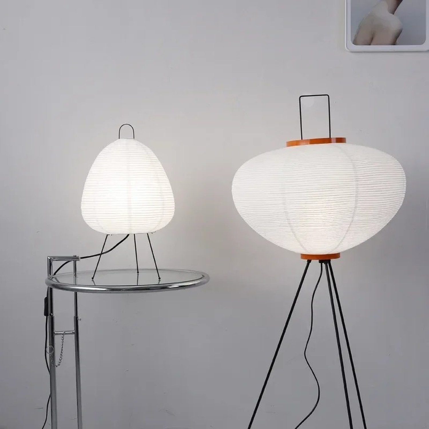 Lampe de table papier de riz Noguchi ambiance éclairage japonais