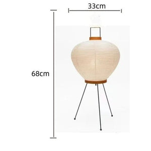 Dimensions lampe de table Noguchi ronde D33cm H68cm