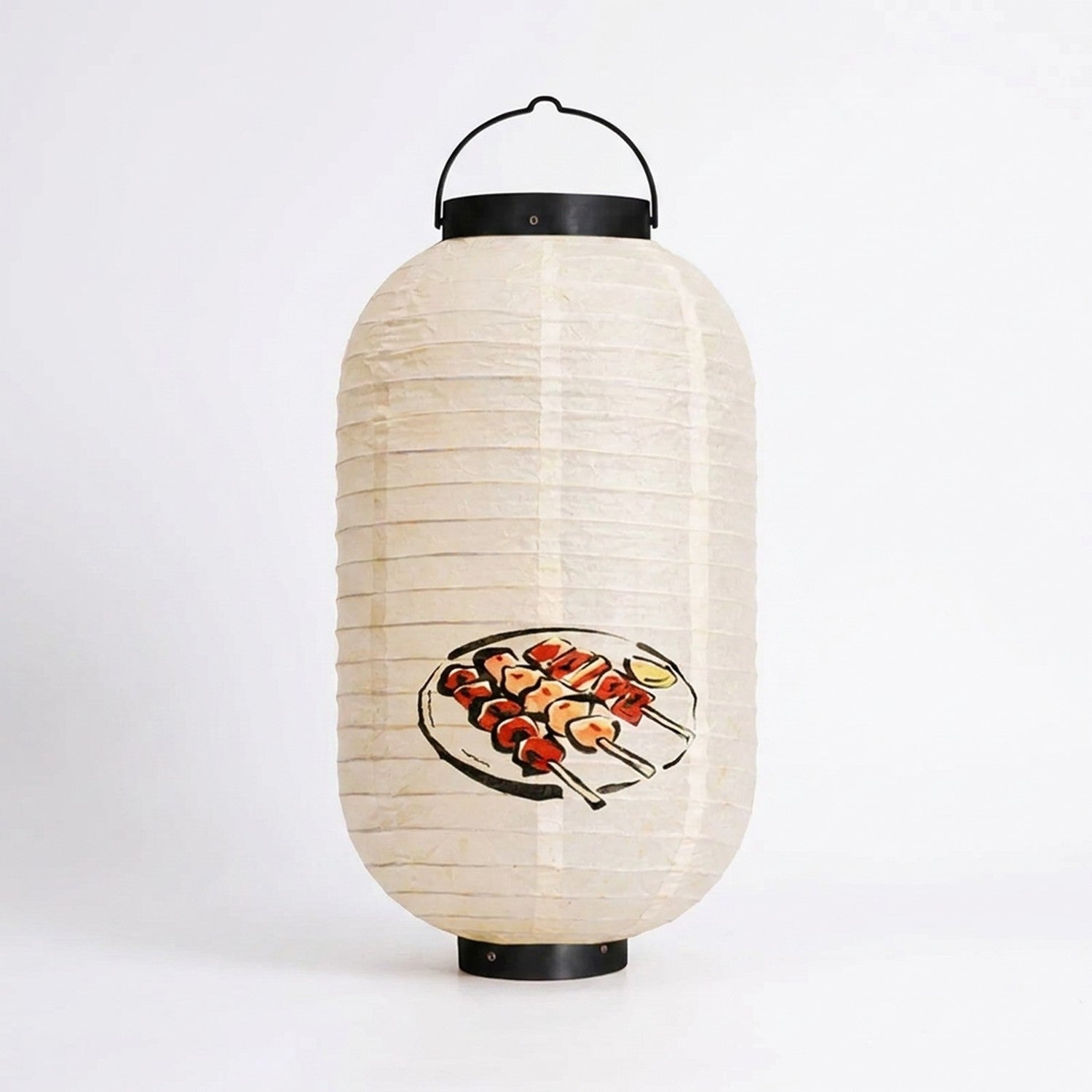 Lanterne japonaise yakitori brochettes – fond blanc