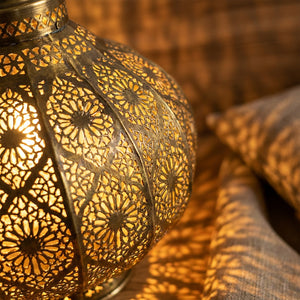 Lampe suspension bohème vintage - éclairage tamisé