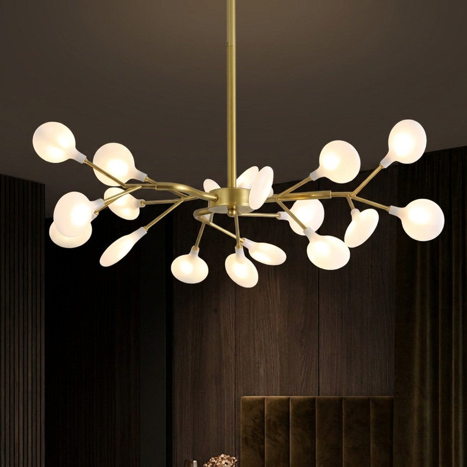 Lustre constellation nordique Doré 18 lumières