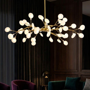 Lustre constellation nordique Doré 45 lumières