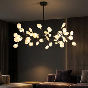 Lustre constellation nordique Noir 45 lumières