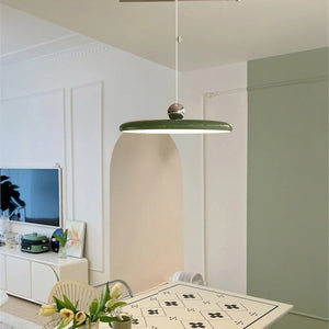 Lustre LED pivotant détail rotule chromée et câble