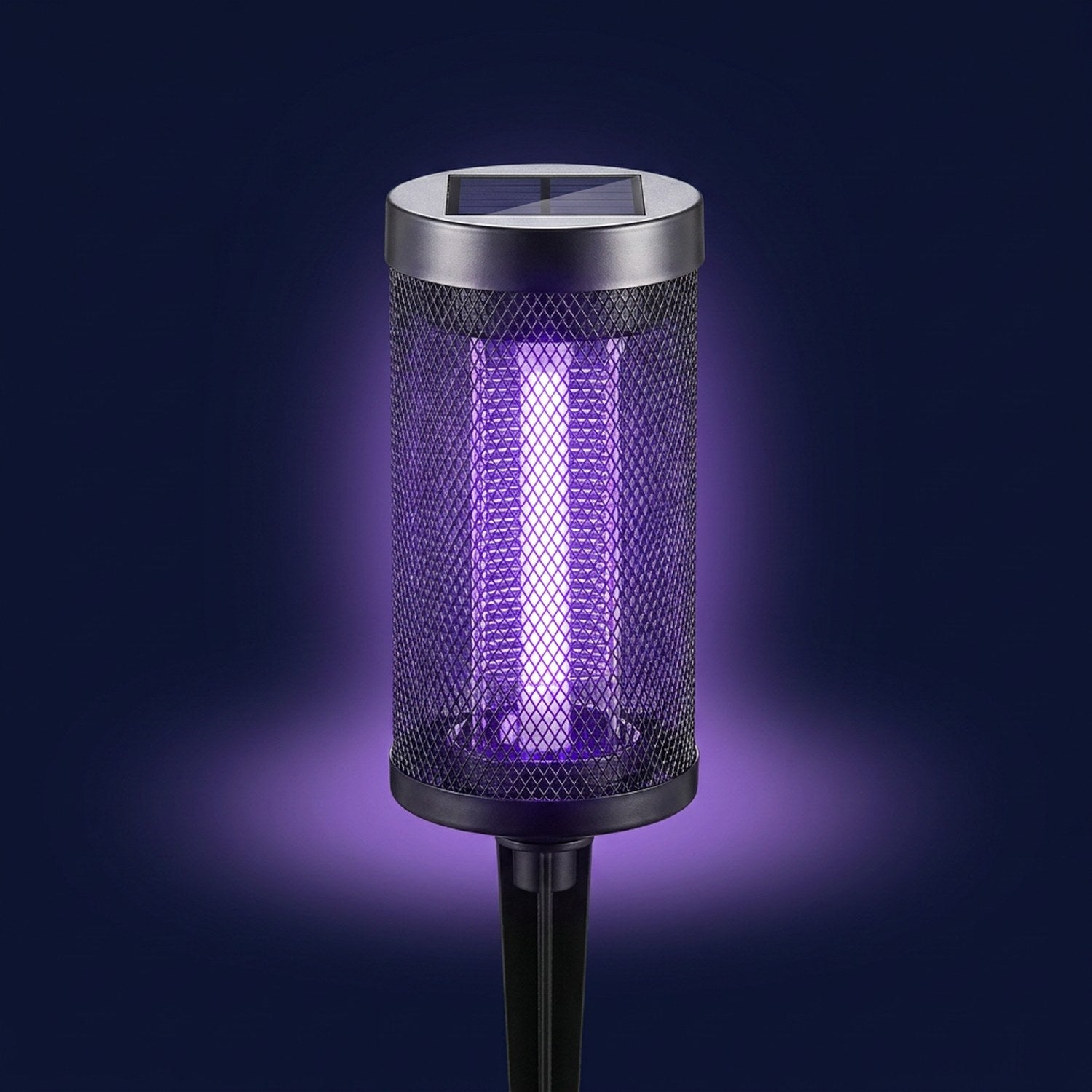 Lampe anti-insectes solaire UV étanche pour jardin et patio