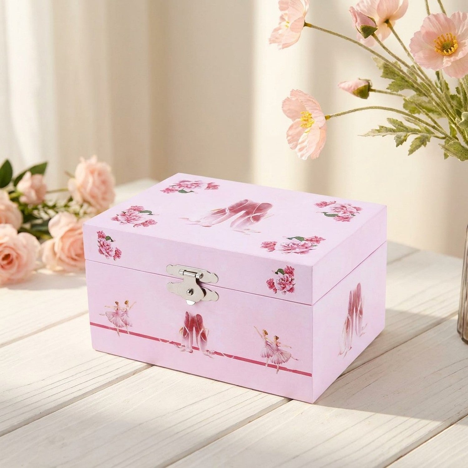 Coffret bijoux musical ballet fille rose ballerine