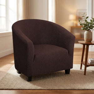 Housse de fauteuil cabriolet en maille polaire marron