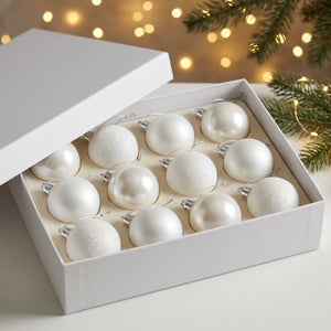 Boule de Noël Blanc decoration sapin