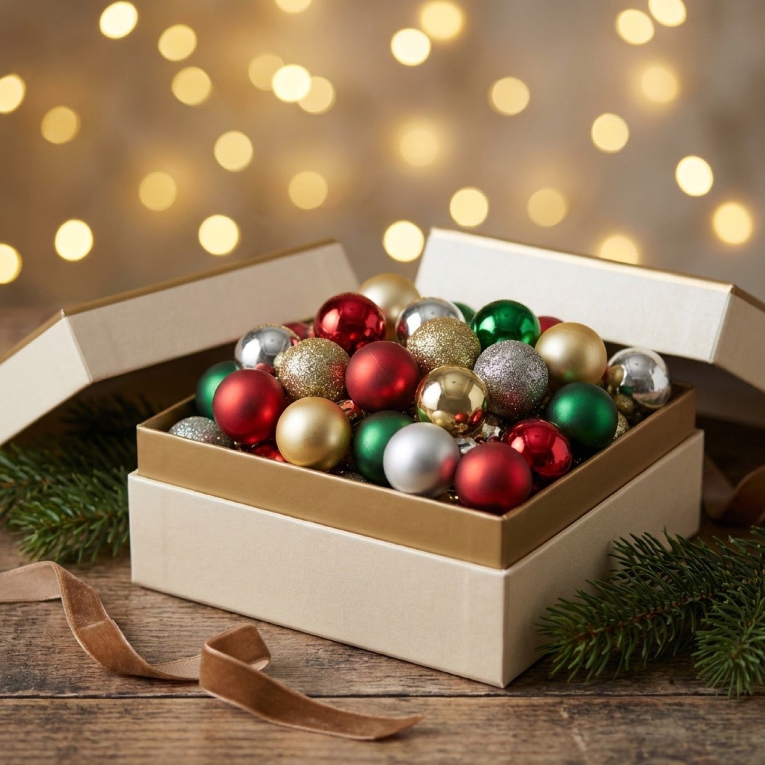 Boule de Noël Multicolore decoration sapin